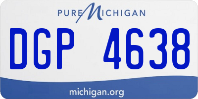 MI license plate DGP4638