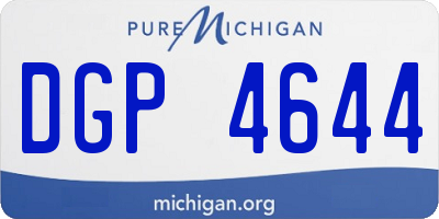 MI license plate DGP4644