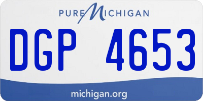 MI license plate DGP4653