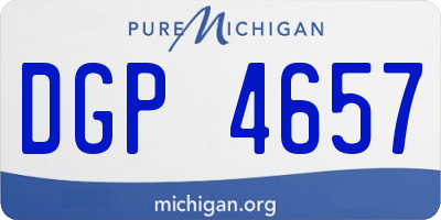 MI license plate DGP4657