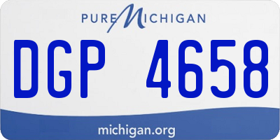 MI license plate DGP4658