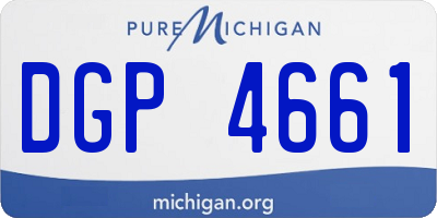 MI license plate DGP4661