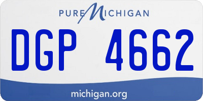 MI license plate DGP4662
