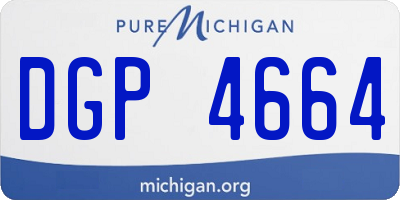 MI license plate DGP4664