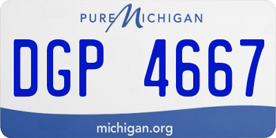 MI license plate DGP4667