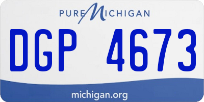MI license plate DGP4673