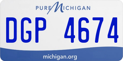 MI license plate DGP4674