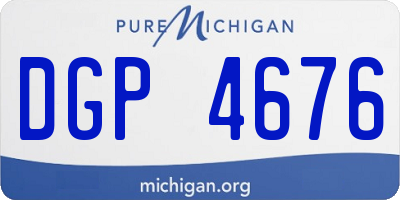 MI license plate DGP4676