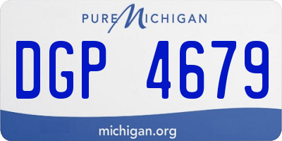 MI license plate DGP4679