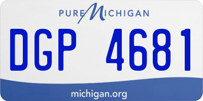 MI license plate DGP4681