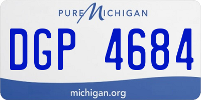 MI license plate DGP4684