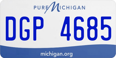MI license plate DGP4685