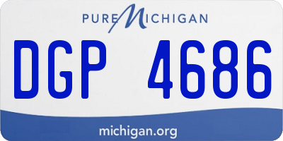 MI license plate DGP4686