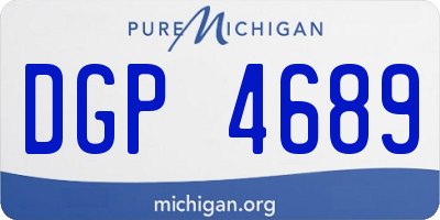 MI license plate DGP4689