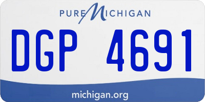 MI license plate DGP4691