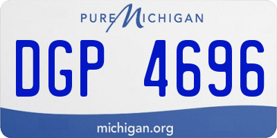 MI license plate DGP4696
