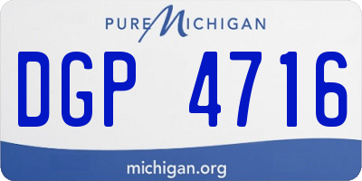 MI license plate DGP4716