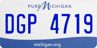 MI license plate DGP4719