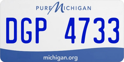 MI license plate DGP4733