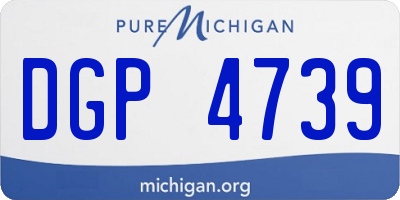 MI license plate DGP4739