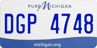 MI license plate DGP4748