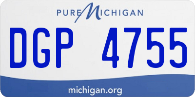 MI license plate DGP4755