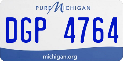 MI license plate DGP4764