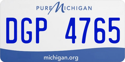 MI license plate DGP4765