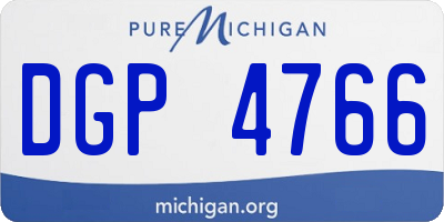MI license plate DGP4766