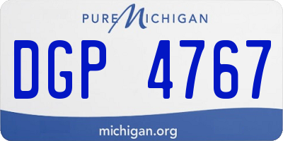 MI license plate DGP4767