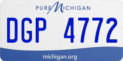 MI license plate DGP4772