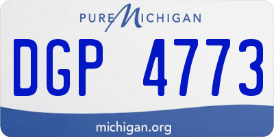 MI license plate DGP4773