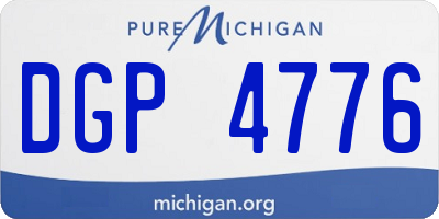 MI license plate DGP4776