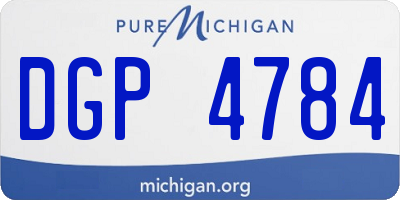 MI license plate DGP4784