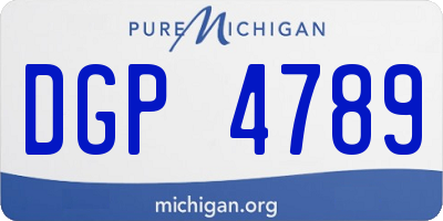 MI license plate DGP4789
