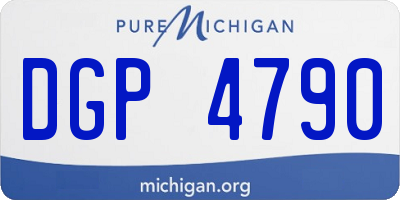 MI license plate DGP4790
