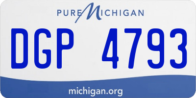 MI license plate DGP4793