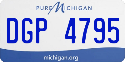 MI license plate DGP4795