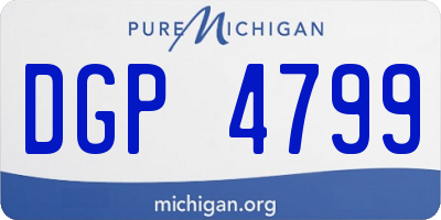 MI license plate DGP4799