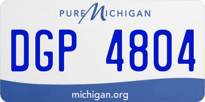 MI license plate DGP4804
