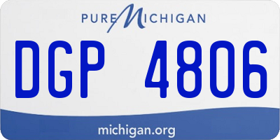 MI license plate DGP4806