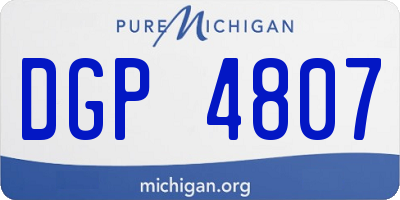 MI license plate DGP4807
