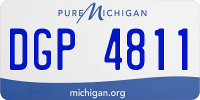 MI license plate DGP4811