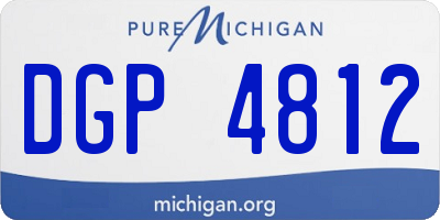 MI license plate DGP4812