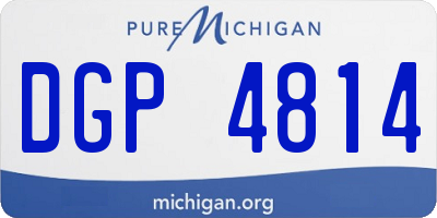 MI license plate DGP4814