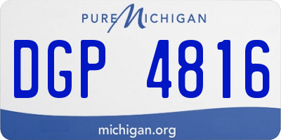 MI license plate DGP4816