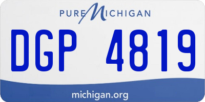 MI license plate DGP4819