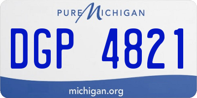 MI license plate DGP4821