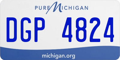 MI license plate DGP4824