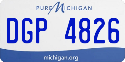 MI license plate DGP4826